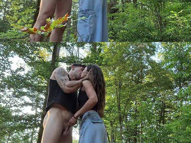 I milked my chap in the forest