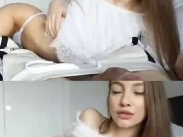 Big-Tit College Girl's POV Blowjob & Cum Swallow