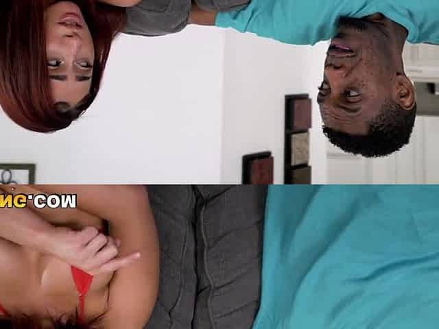 Ebony Stepdad Buries His BBC Unfathomable Inside Kira Perez's Constricted Puerto Rican Cunt