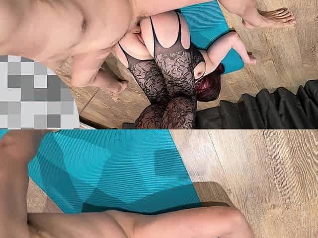 Housewife's hot hose overweight butt riding