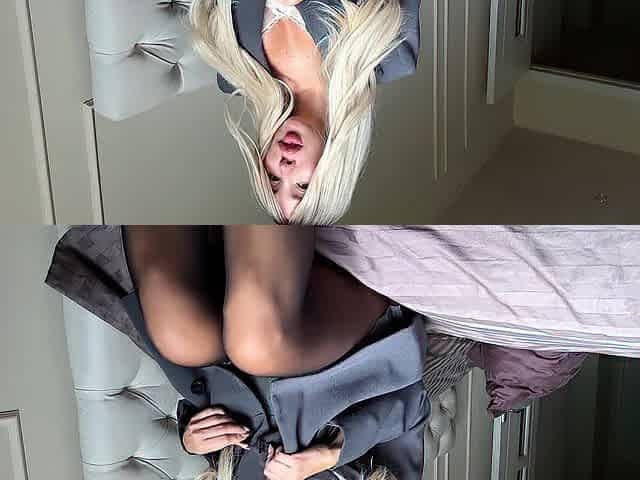 anal massage student in heels in hose
