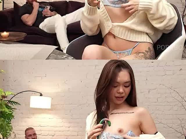 Oriental teen banged hard