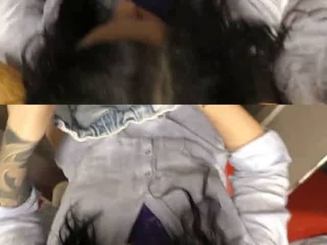 Sexy Tattooed MILF Gives Public Blowjob in Fitting Room for New Jeans