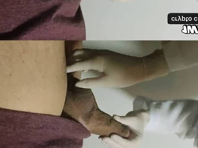 Sexy Brazilian doctor Sarah offers a sensational approach with messy raw blowjobs and meaty inborn tits, sucking cum in her glov