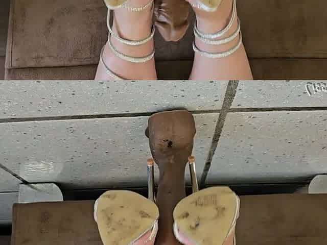 FOOTJOB CUM WITH THE FEET OF A FEMALE-DOM