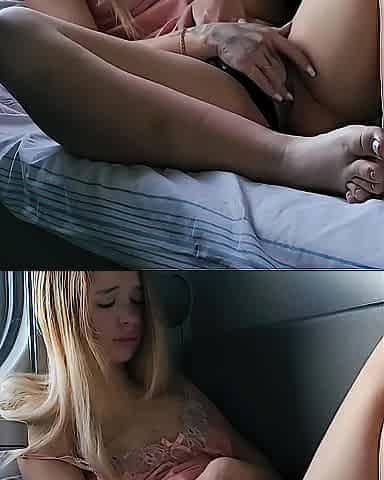 Wanna watch me masturbate on the educate? Female climax. 4K 60FPS