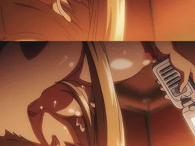 Golden-haired with Massive Melons Likes to Get Her Teats Sucked and Have a Expression Ahegao