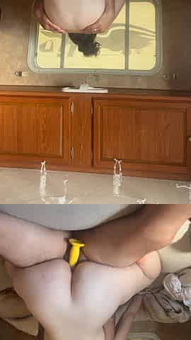 Our first dp with a dildo