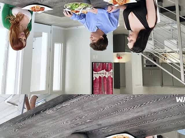 Mom's redhead bestie Dani Jensen seduced teen guy in the kitchen