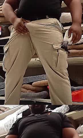 Thick BBC Dad Drops Panties and Jerks Off in Public Store