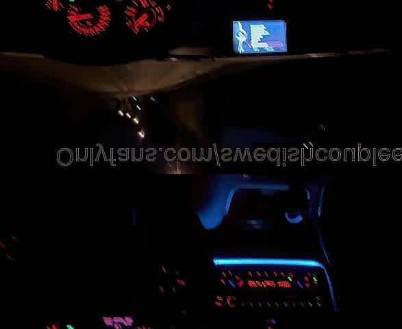 Picking up angel in leather coat