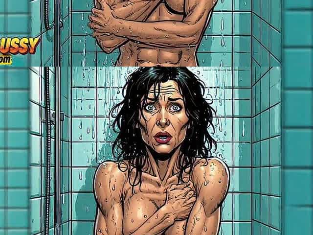 Sexually excited 45-year-old Mama in the Shower