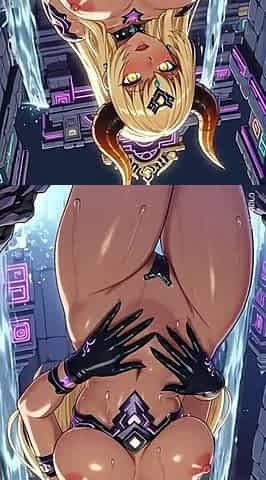 124.hot Blonde Demon Topless Dance in a Temple (ai Animation)