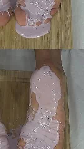 Beautiful Mature Soles in Yogurt