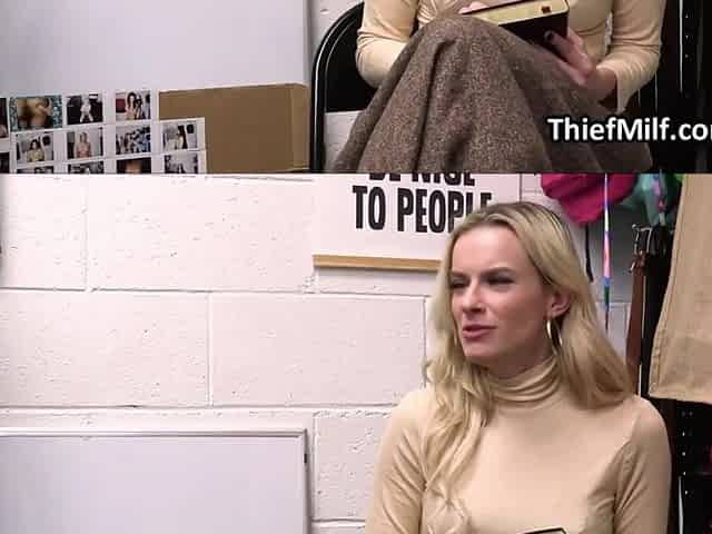 Dildo thief mommy gets busted and screwed