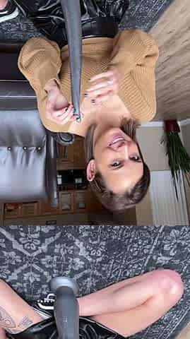 Amateur brunette ariana marie solo toying