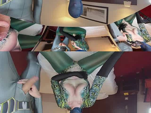 3D 180 VR Nora Fox Cum in Pussy Green Nylon