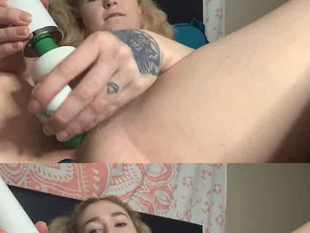 Callie Black SHAKING HITACHI AND DIDLO ORGASM