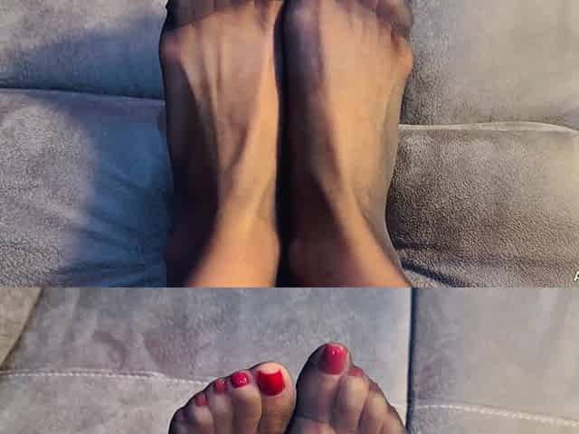 Sounding Your Cock with My Feet in Your Face