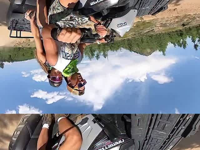 A Wild Ride! Banging in the Mountains. Riding the Quad Nude!