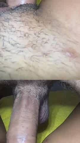 Black and White Couple Close-up Creampie