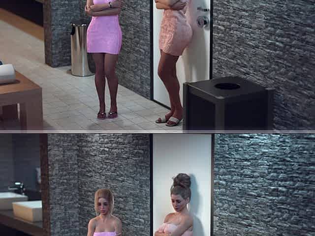 Awam 2 - a Wife and Stepmother - S2 - Part 4a - Sofia Gets Deliciously Filthy with Girls in the Sauna.