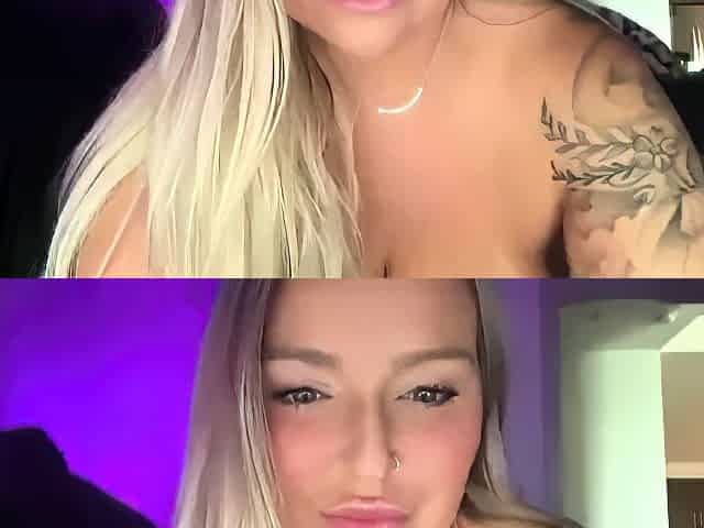 Blonde with big boobs fucked from behind before tit wanking