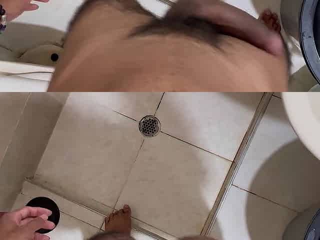 masturbation in a public washroom