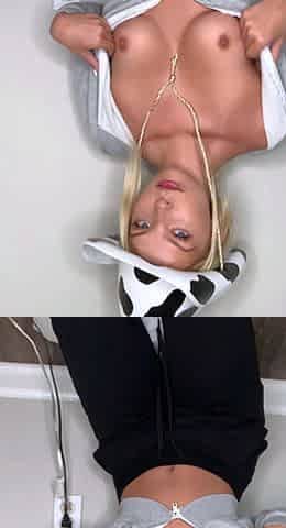 Big Boobed Blonde Masturbates With A Dildo In The Bathroom