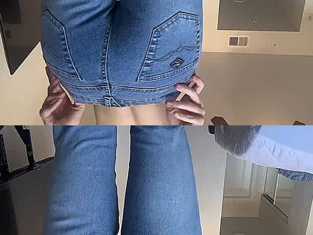 Jeans Fetish Petite MILF Ass Butt Dance Tease