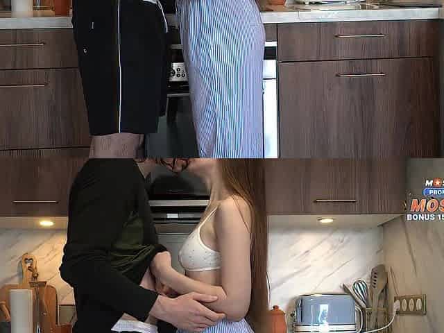 Roommate Screws Me Hard In The Kitchen And Cums Inside - Via Hub