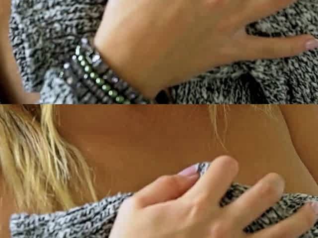 Teen Linda slips out of her tiny panties