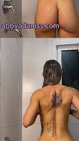 Excited mother I'd like to fuck can't contain herself in the shower