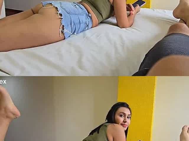 Should we see a video or have sex? Hawt stepsister desires sex with her stepbrother.