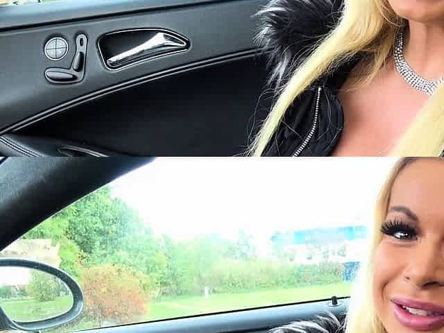 German userdate with sporty muscle girl Lina Fitness