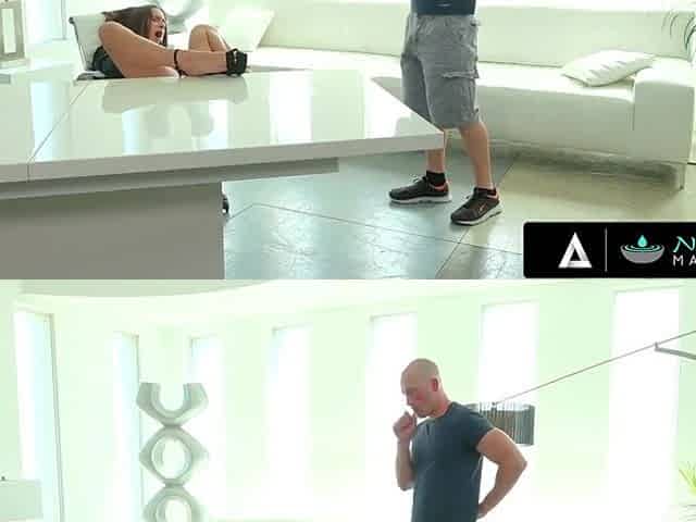Zac Wild And Ashley Adams In Wild Receptionist Fucks With A Client During A Massage
