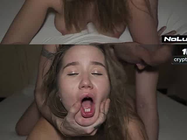 Breasty Blond Rides Giant Jock