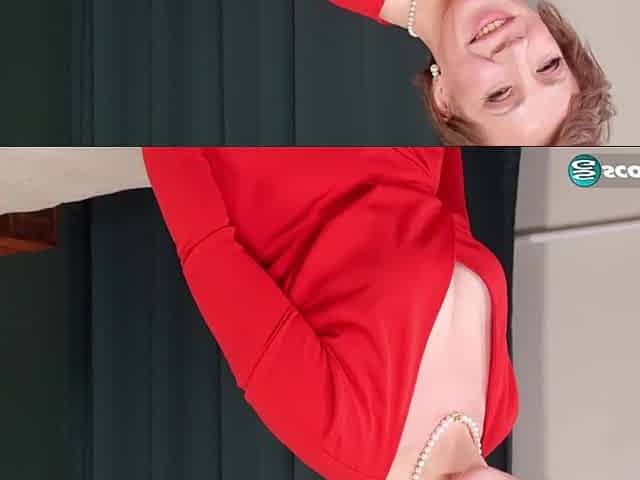 In her 1st porno, 49-year-old mama Stella gets booty-drilled by youthful ramrod