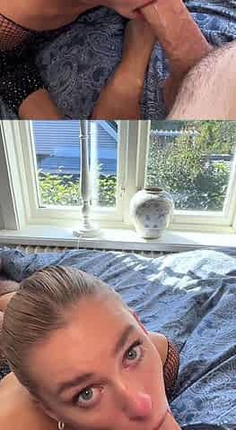 Blonde amateur milf does anal on pov camera 11