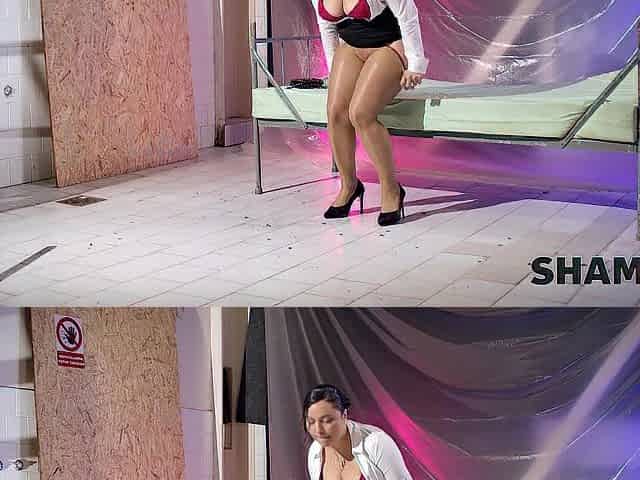SHAME4K. Czech Boss Christina Santes is enjoying wild sex with a stranger at work