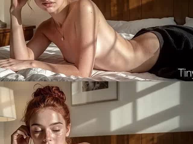 I banged a slender redhead bitch at home[AI]