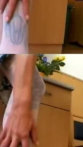 Skinny Cougar Fits a Dildo in Her Tight Hole