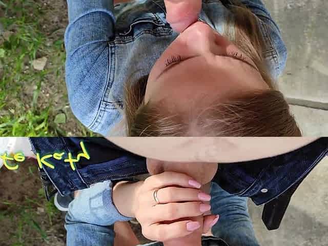 Riskily Fucking Me in a Public Place and Cumming in Pussy
