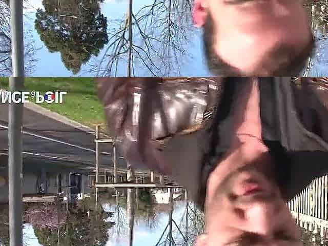Lustful Blond Sucks Wang in Public Park