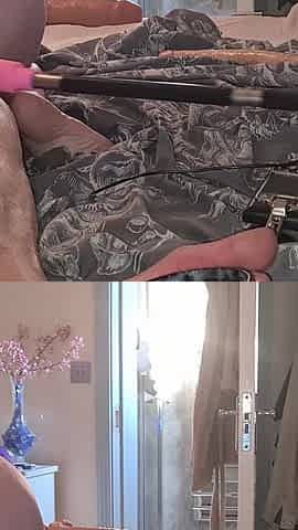 Dildo in Her Asshole and Her Tongue in My Hole