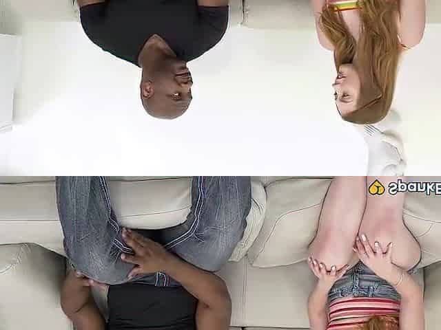 SPANKBANG GOLD - Redhead Arietta Adams PAWG vs Giant Ebony Ramrod