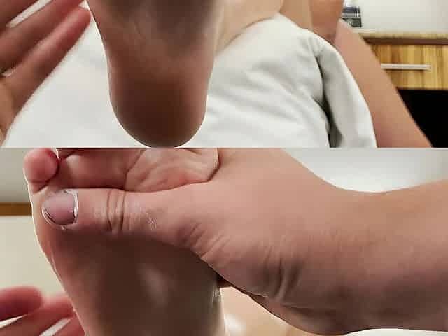 POV: Massaging My Feet at 8 Months Preggo - Grey Wish
