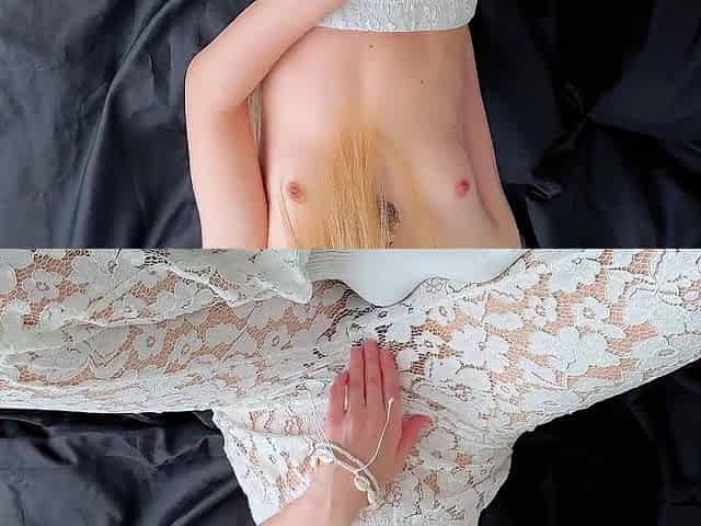 Lace panties full of squirt previous to gonna the beach