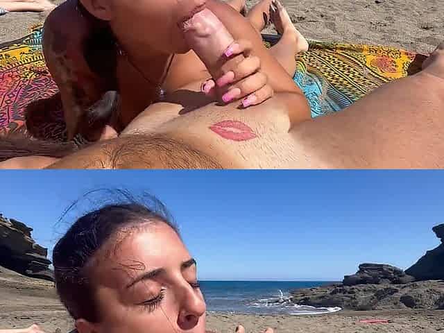 I get screwed on the beach with a voyeur from Hotmy.top