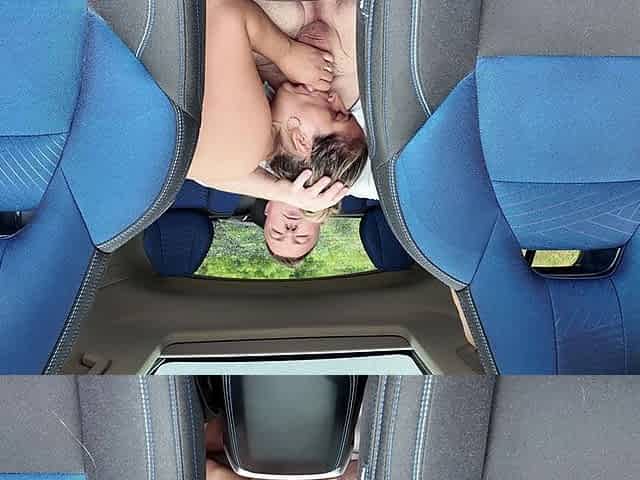 Sex in the Car with My Slut She Wanted to Drink All the Cum